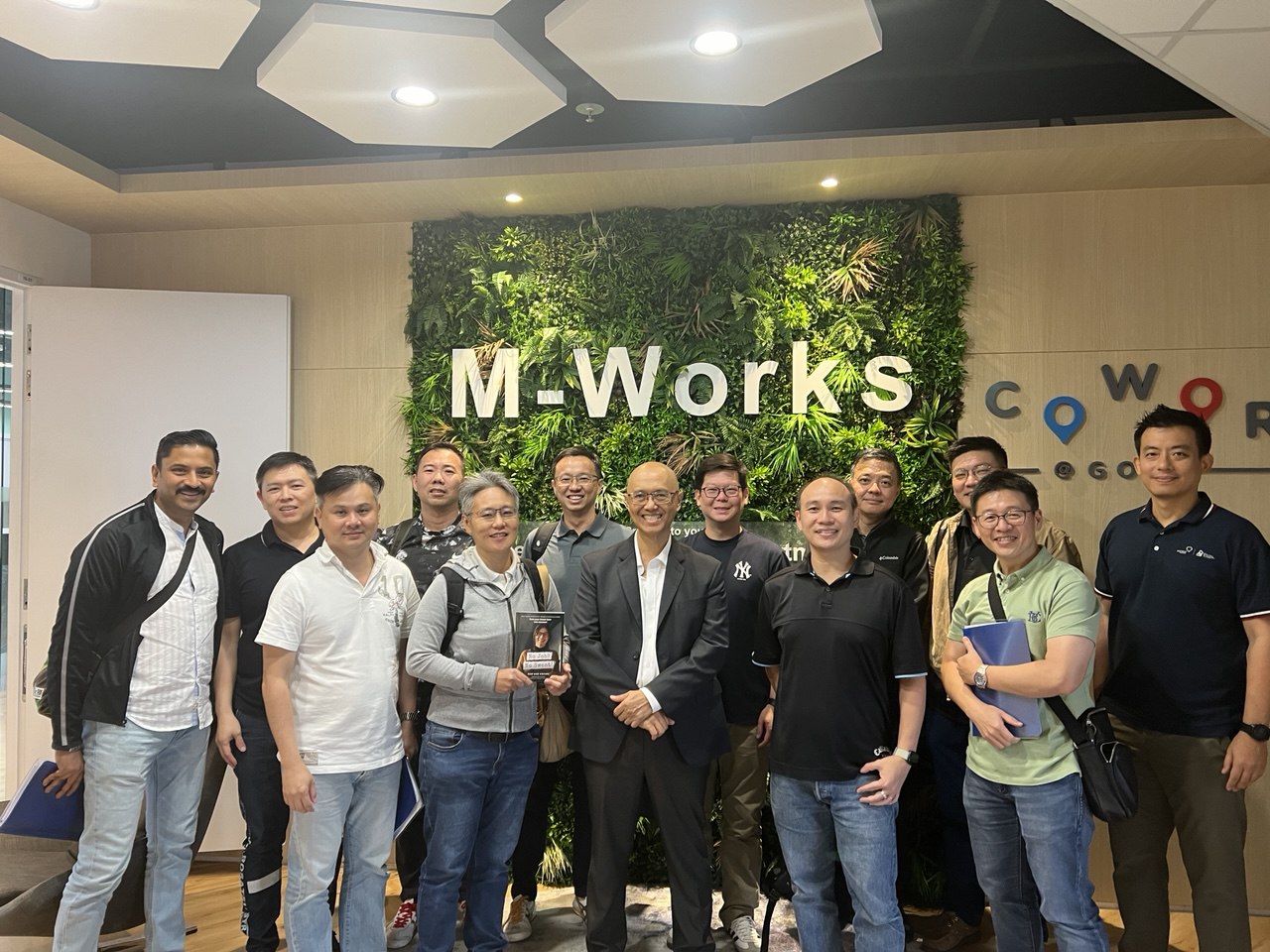 Class group photo at M-Works